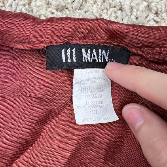 Women's Vintage Vest 111 Main Patriotic American Flag & Teddy Bears Medium - Picture 4 of 9